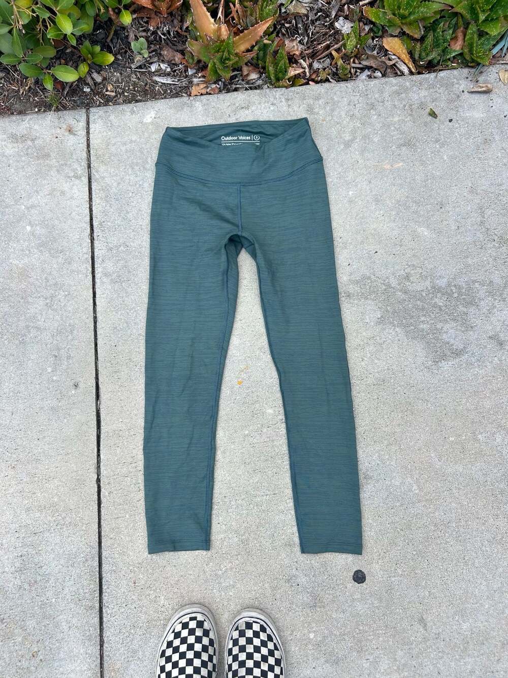 Outdoor Voices TechSweat 7/8 Flex Leggings Evergreen Green Size S